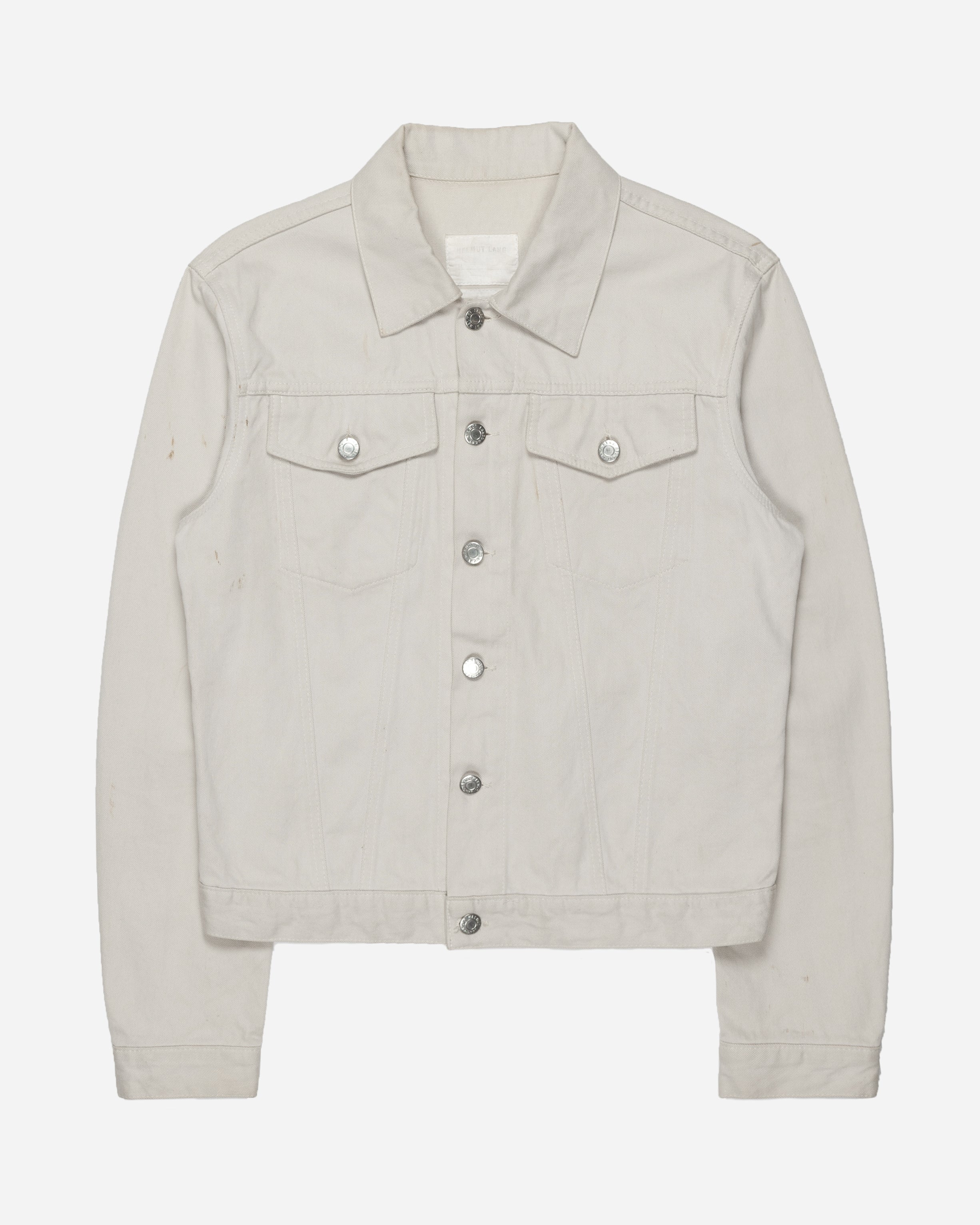 Helmut Lang Natural White Denim Trucker Jacket