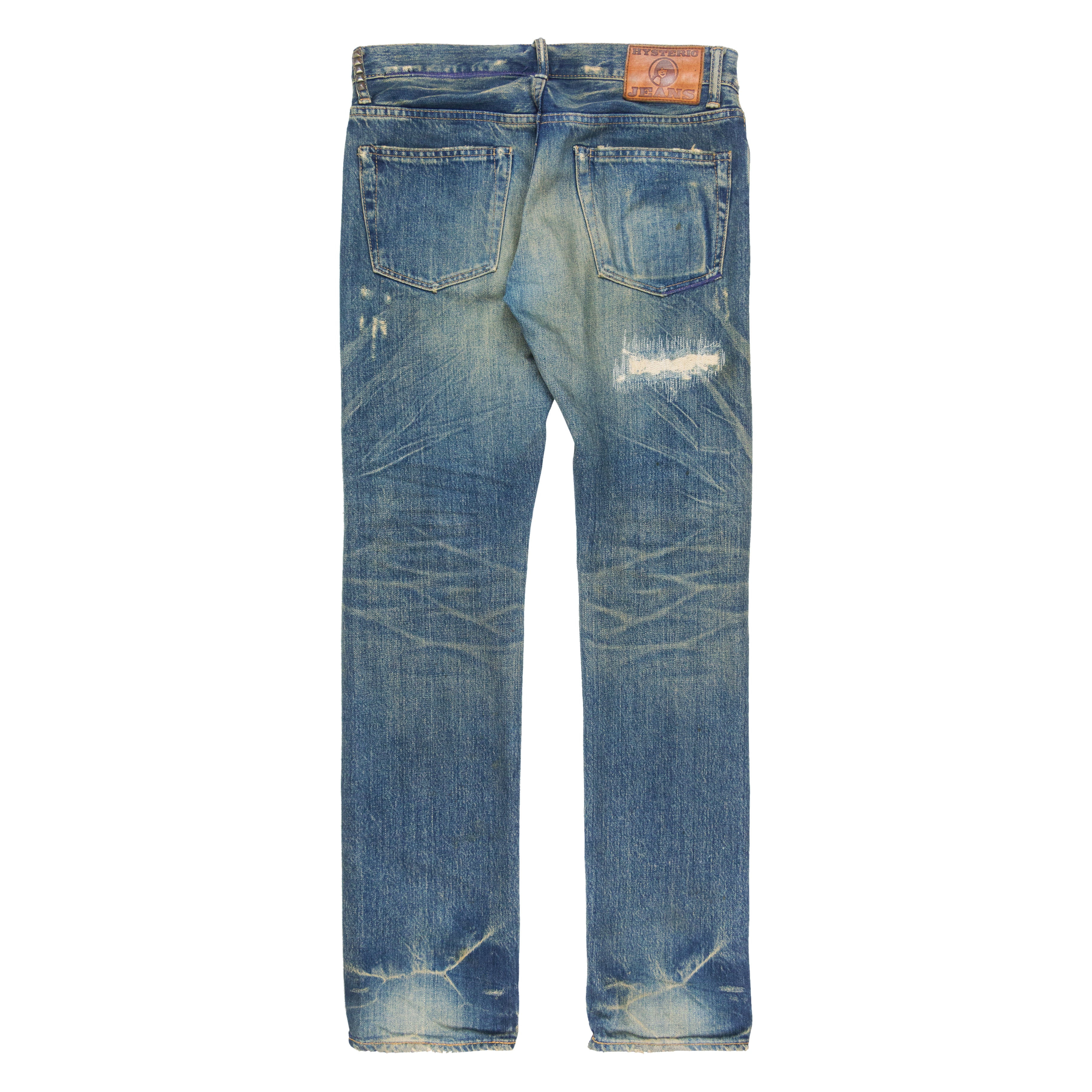 HYSTERIC GLAMOUR Studded Washed Denim