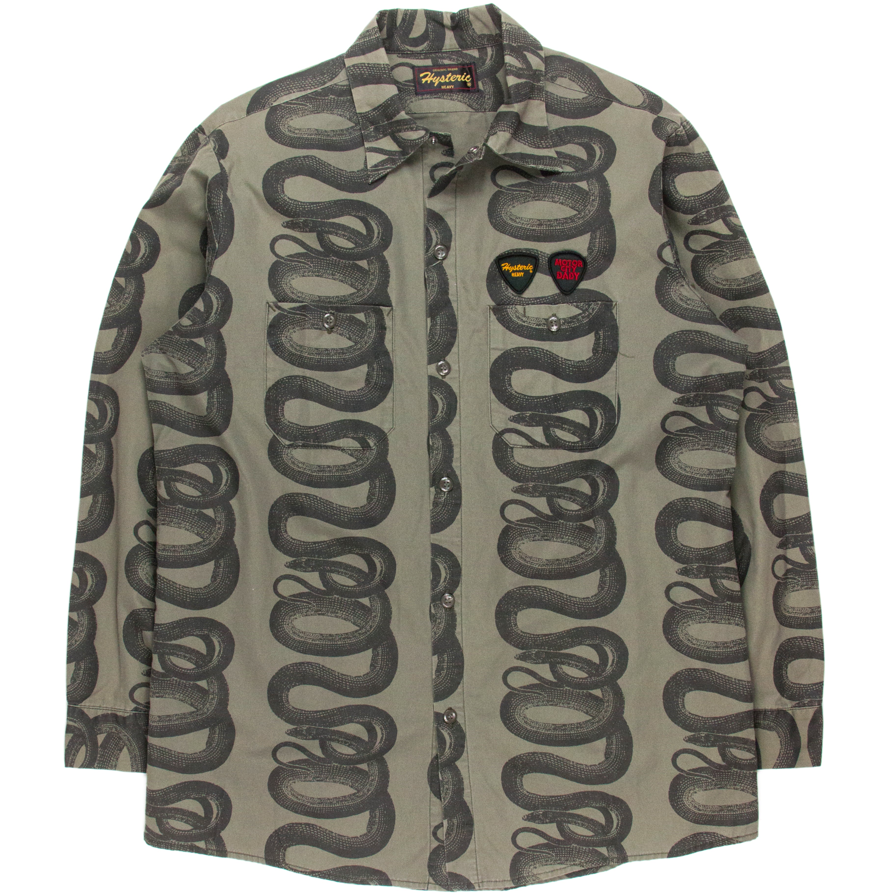 Hysteric Glamour Snake Shirt - SILVER LEAGUE