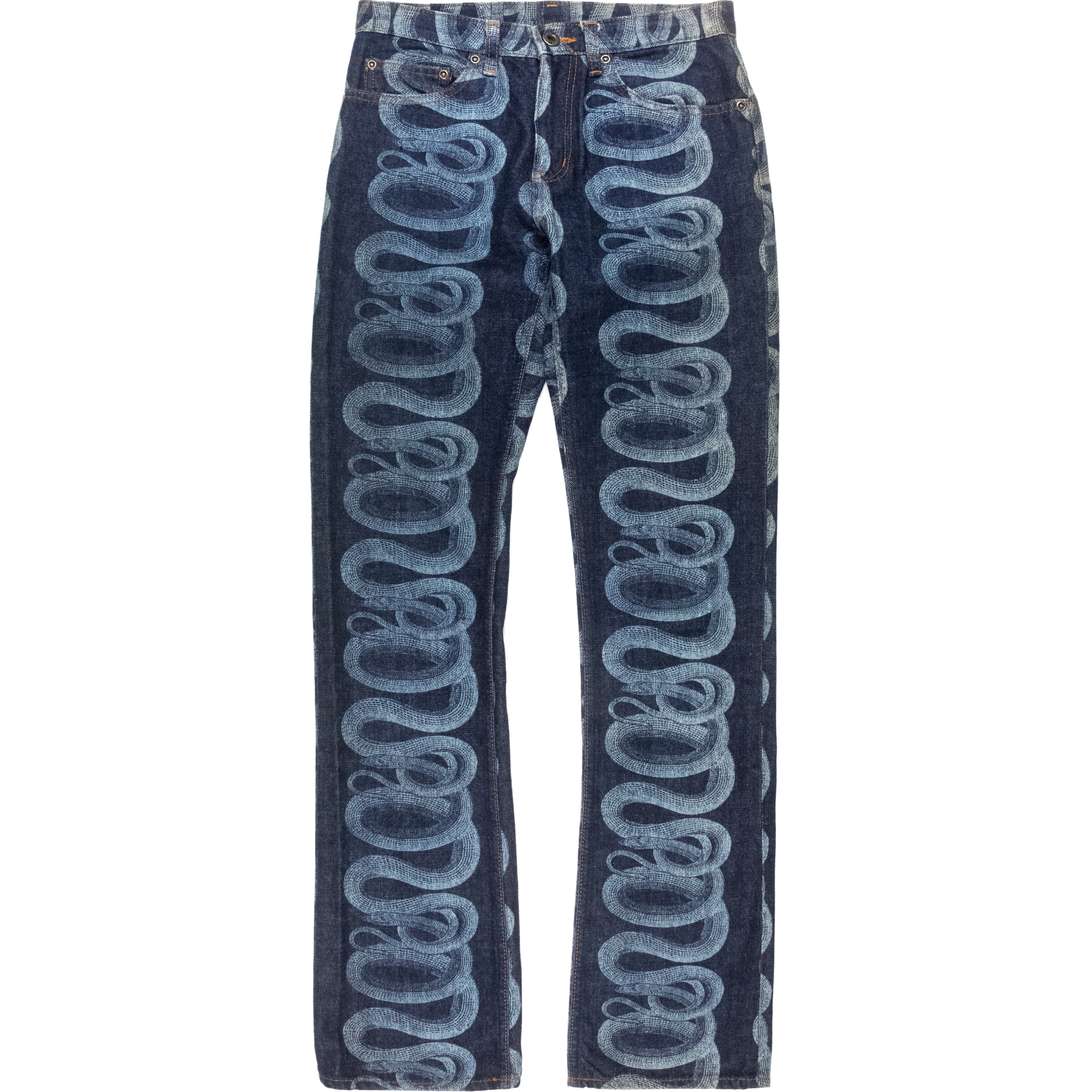 Hysteric Glamour Blue Snake Jeans - SILVER LEAGUE