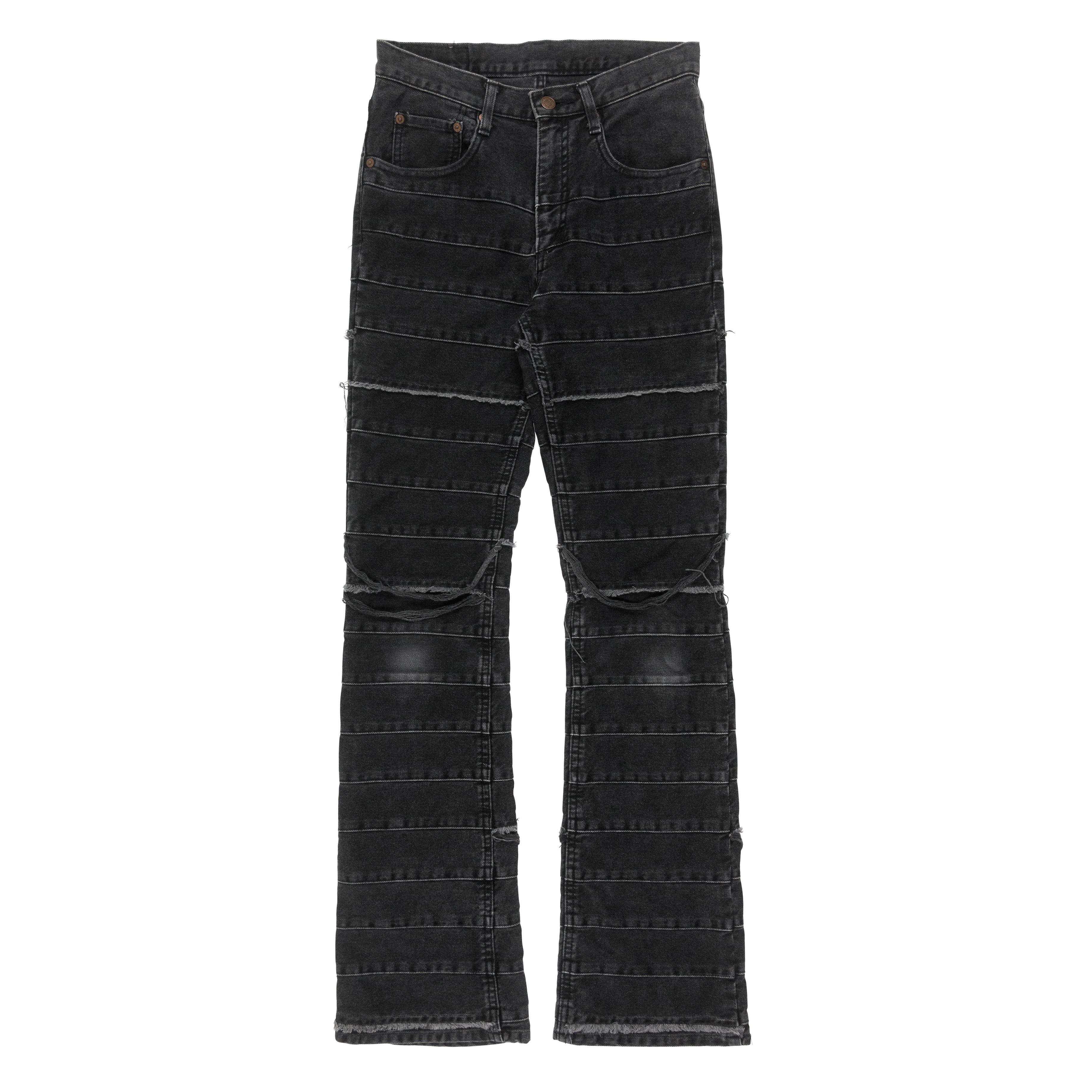 Hysteric Glamour Scratch Flare Denim Pants 01193AP02, 51% OFF