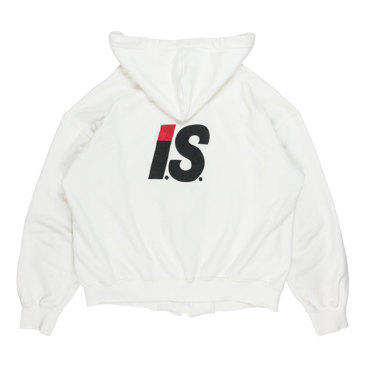 Issey Miyake White Sports Hooded Sweatshirt