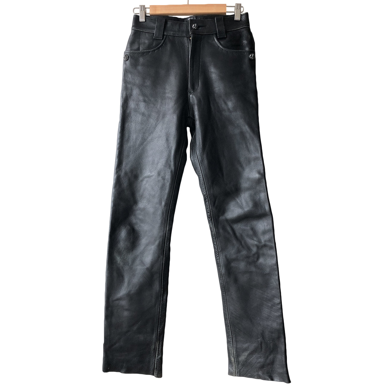 Black Leather Rider's Trouser
