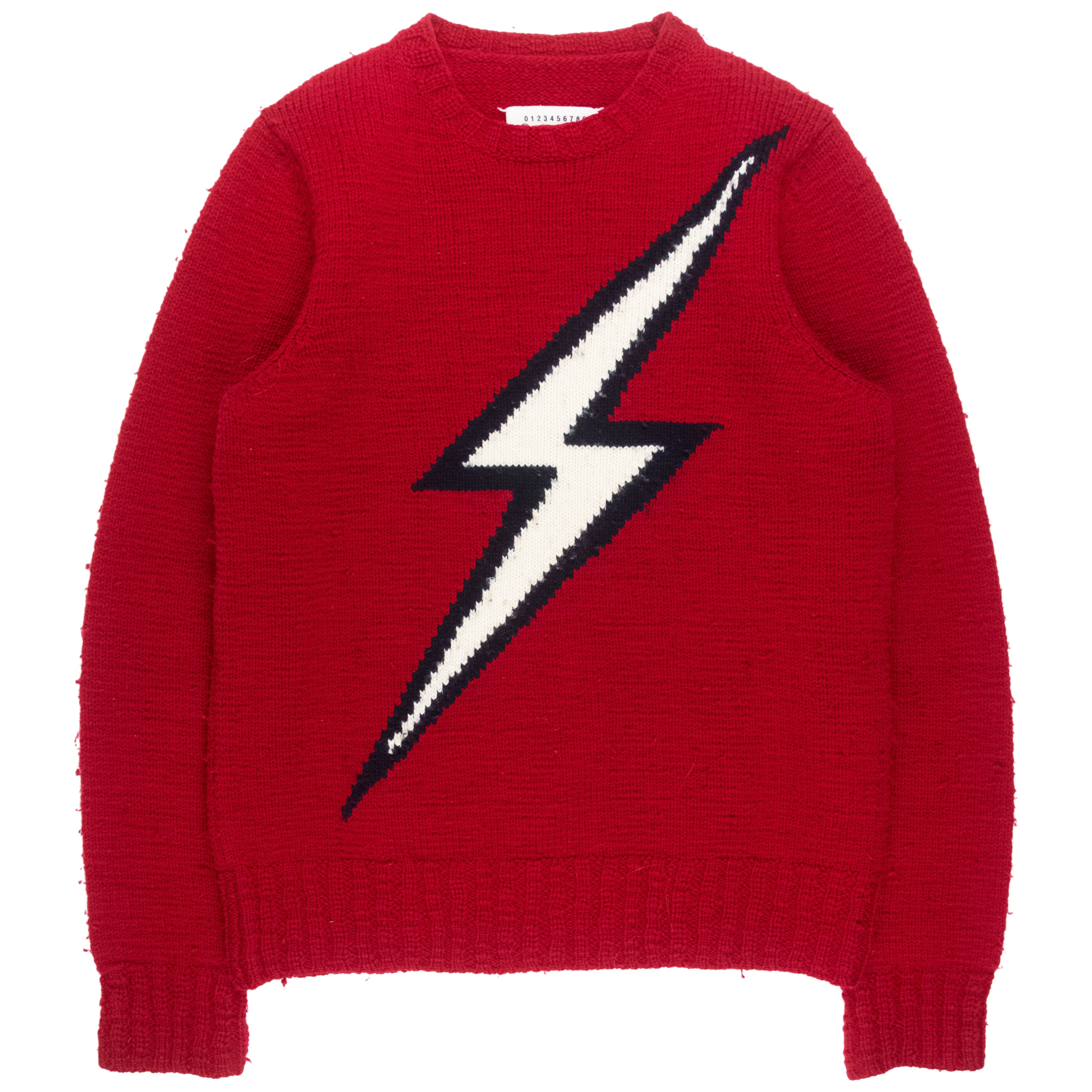 Martin Margiela Lightning Bolt Wool Sweater - AW06 - SILVER LEAGUE