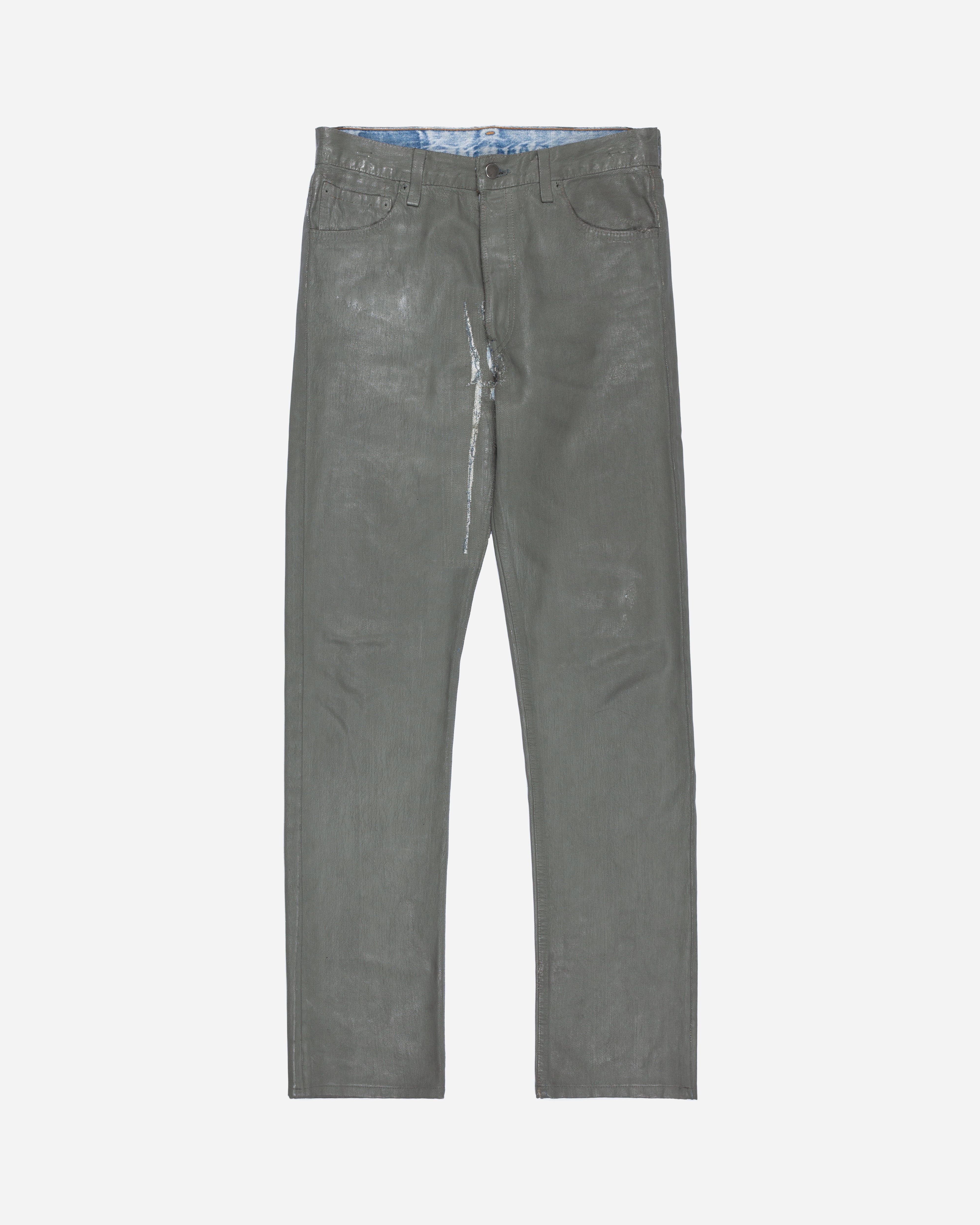 Maison Martin Margiela Artisanal Olive Painted Jeans - SILVER LEAGUE