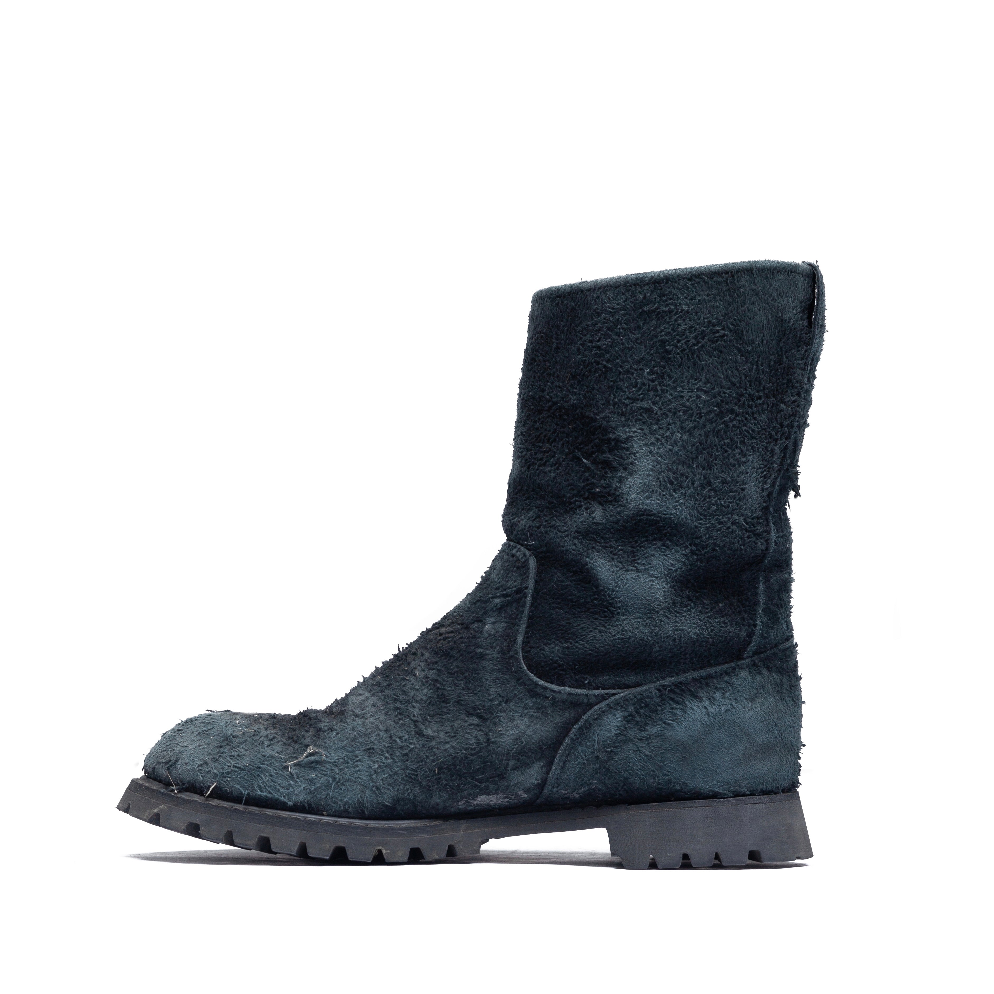 Undercover Burnt Suede Engineer Boots - AW06 “BBV / GURUGURU