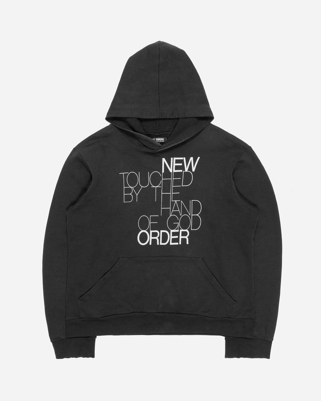 Raf Simons New Order "Touched By The Hand Of God" Hoodie - AW03 “Closer”