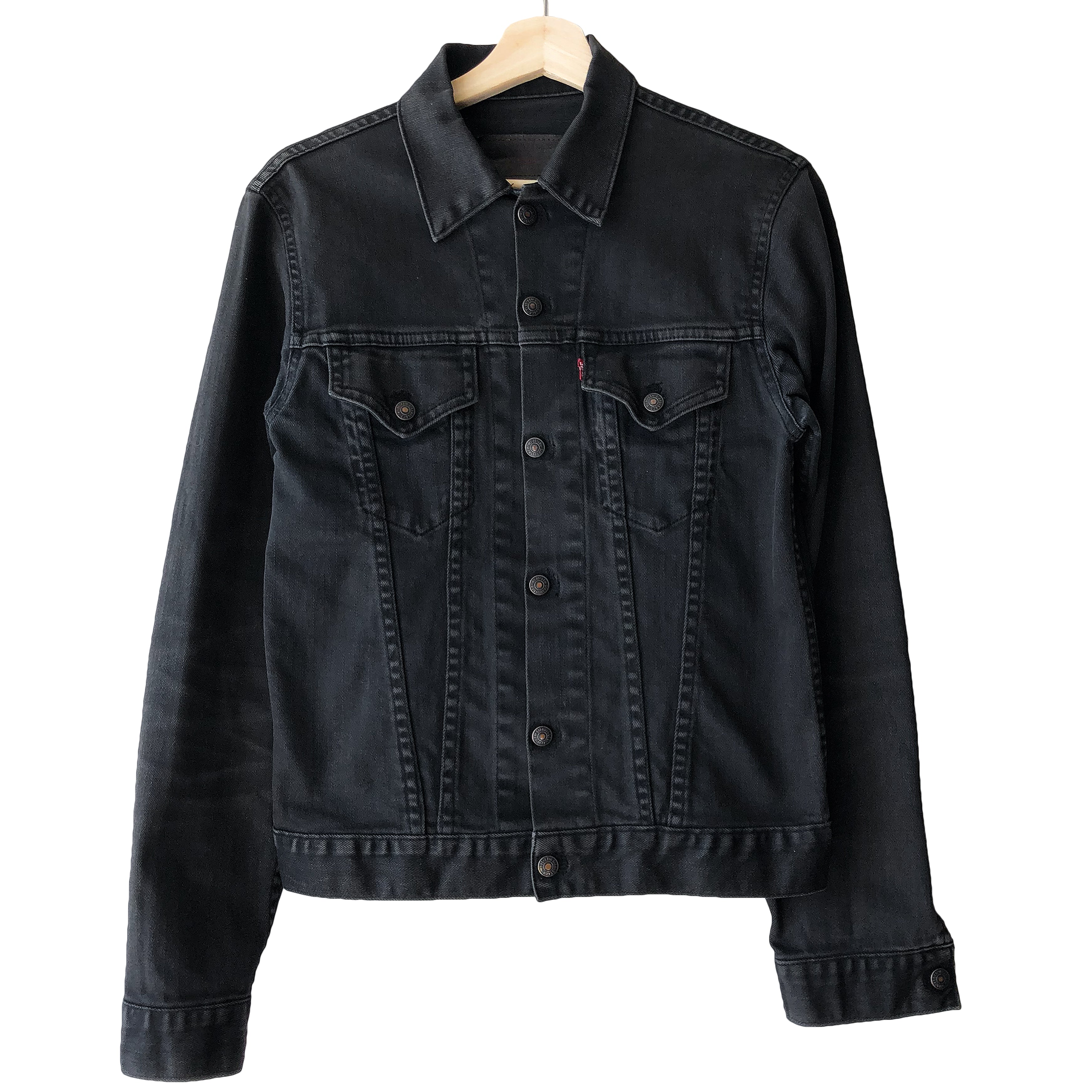 N. Hoolywood x Levi's Black Wash Denim Trucker Jacket - SILVER LEAGUE