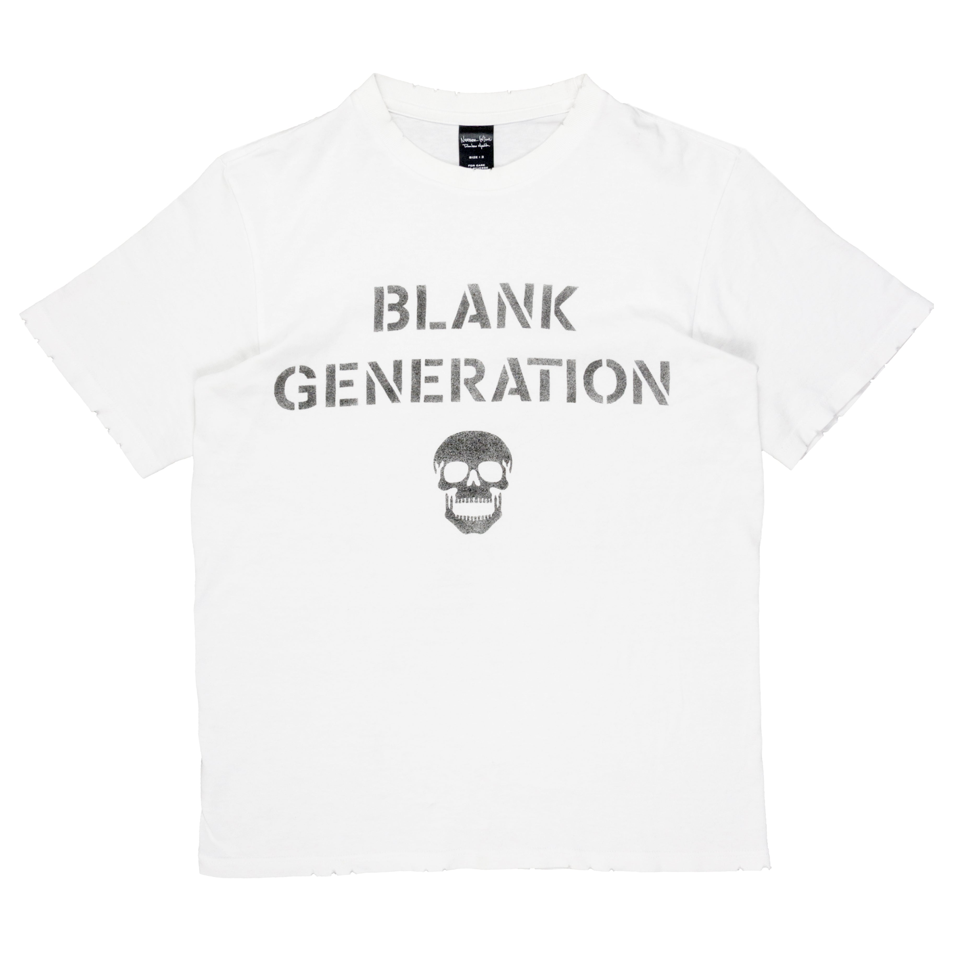 ナンバーナイン Tシャツ BLANK GENERATION