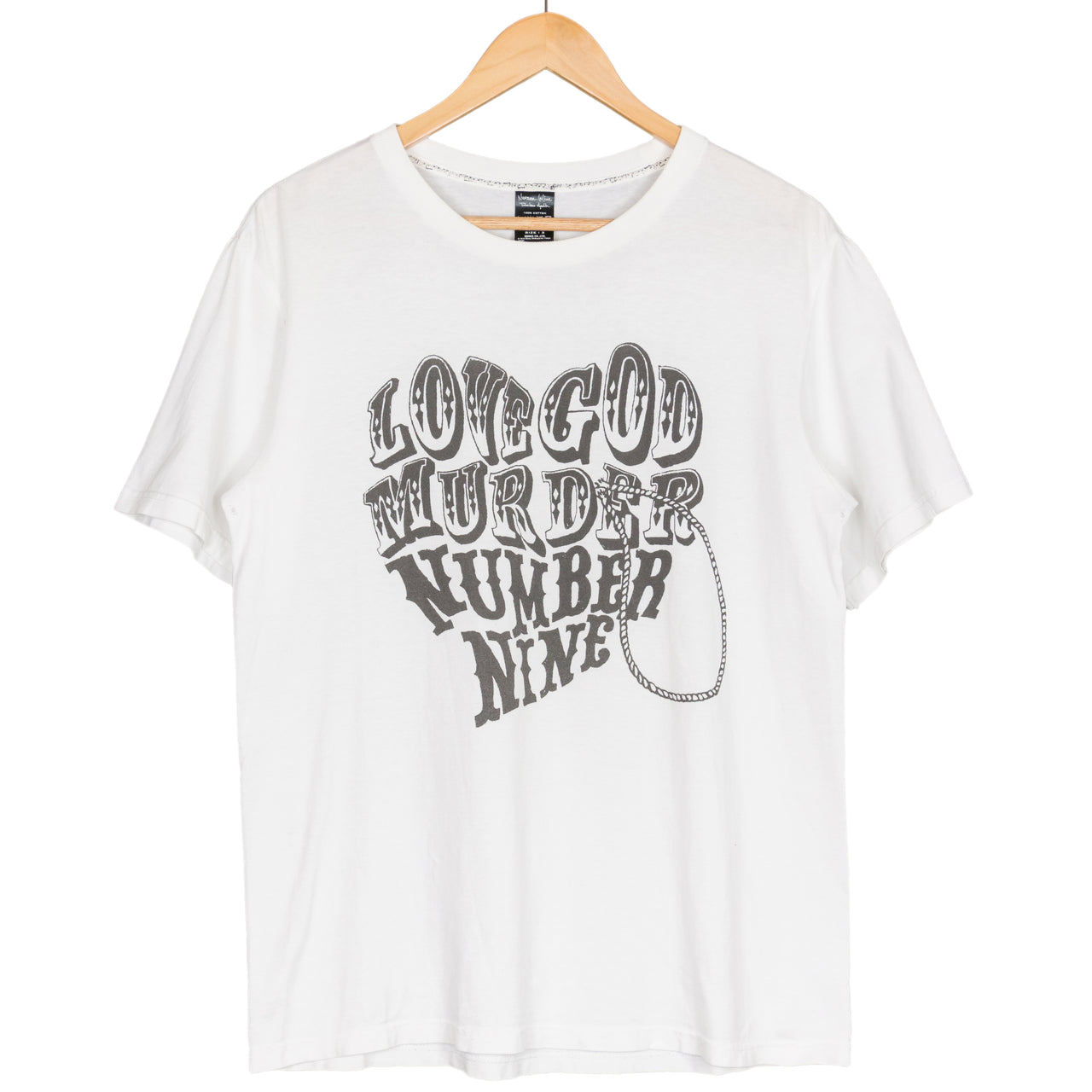 Number (N)ine “Love God Murder Number (N)ine” Tee - AW07 "Love God Murder"