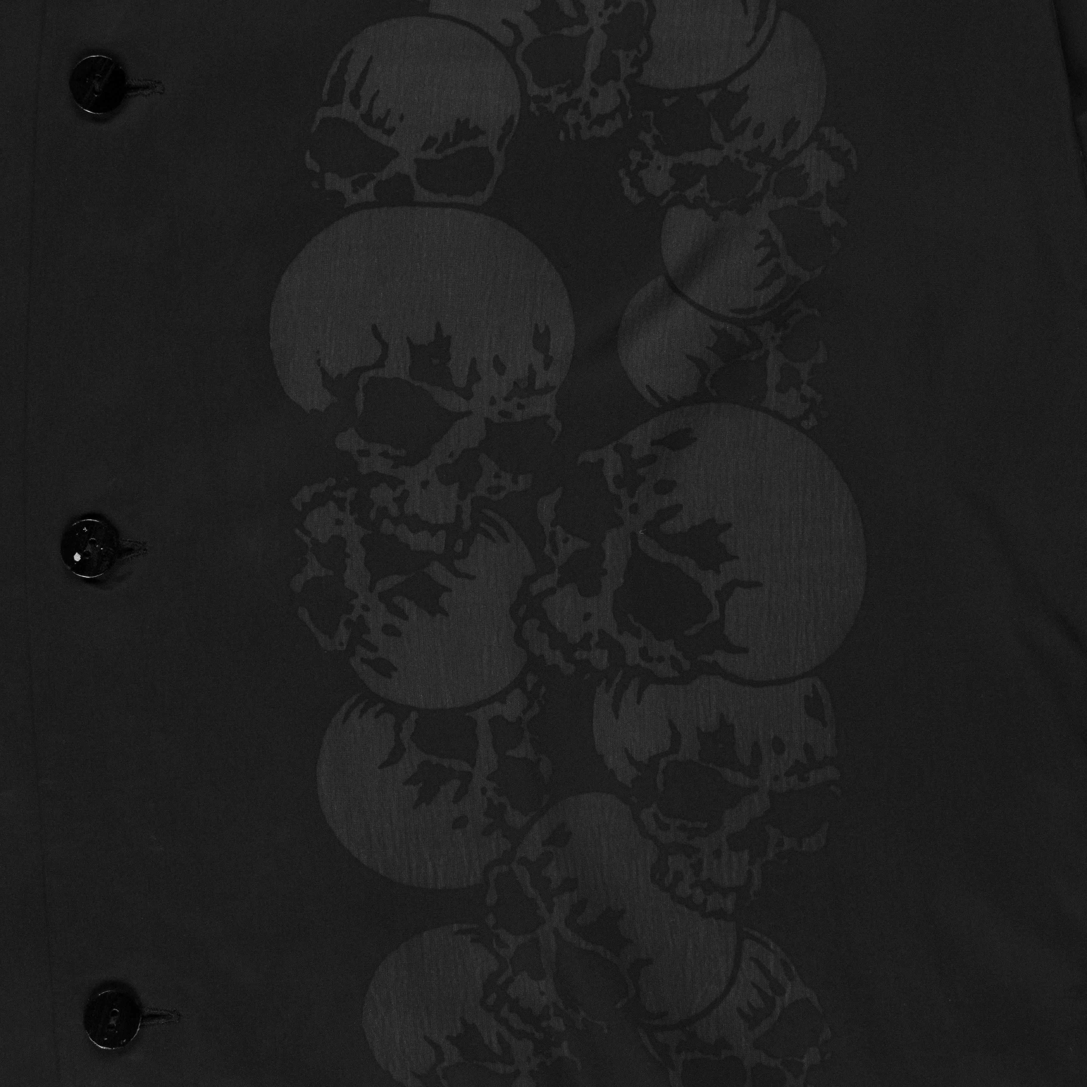 Number (N)ine Skull Button Up - AW06 “Noir” - SILVER LEAGUE