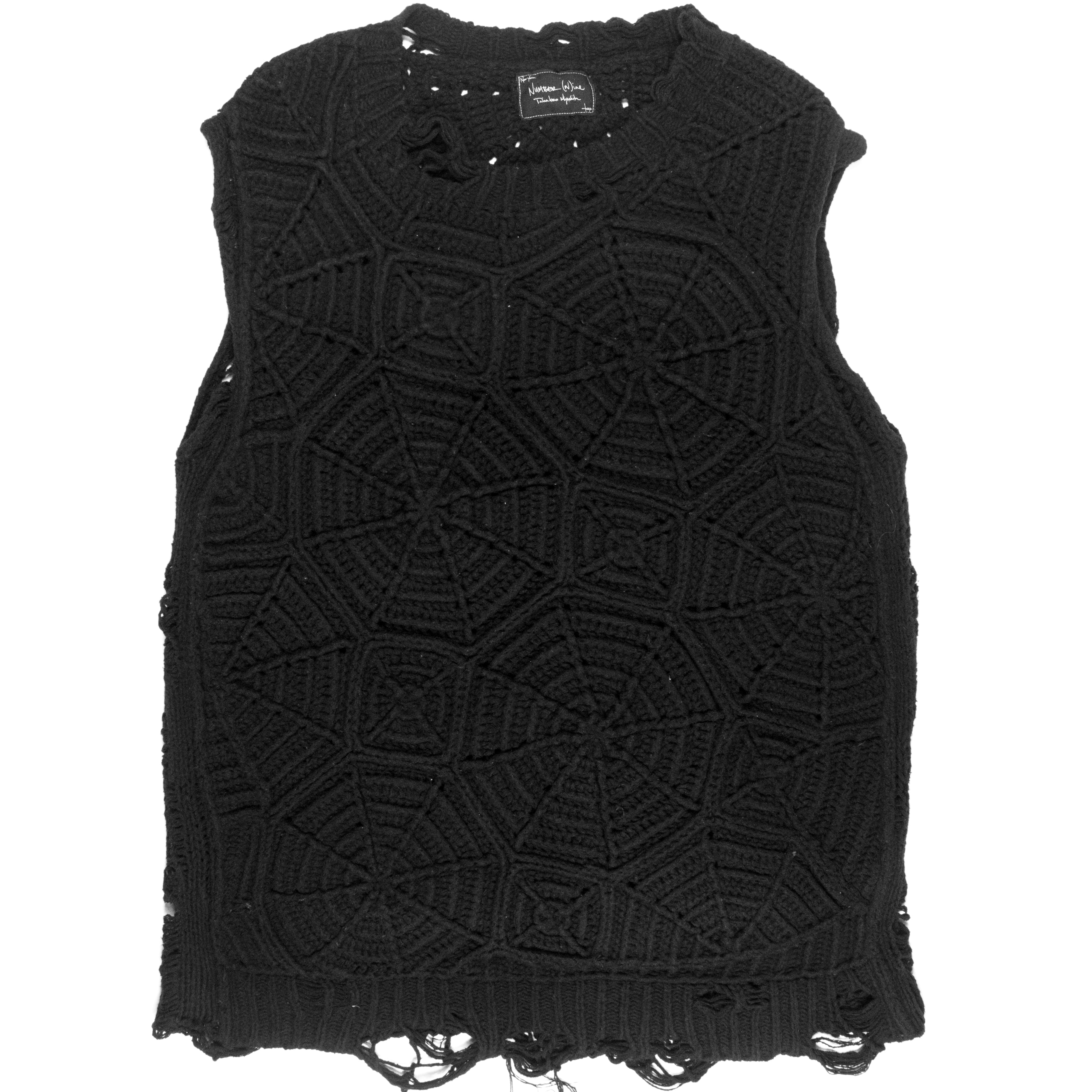 Number (N)ine Spider Knit Vest - SS05 “Nightcrawler