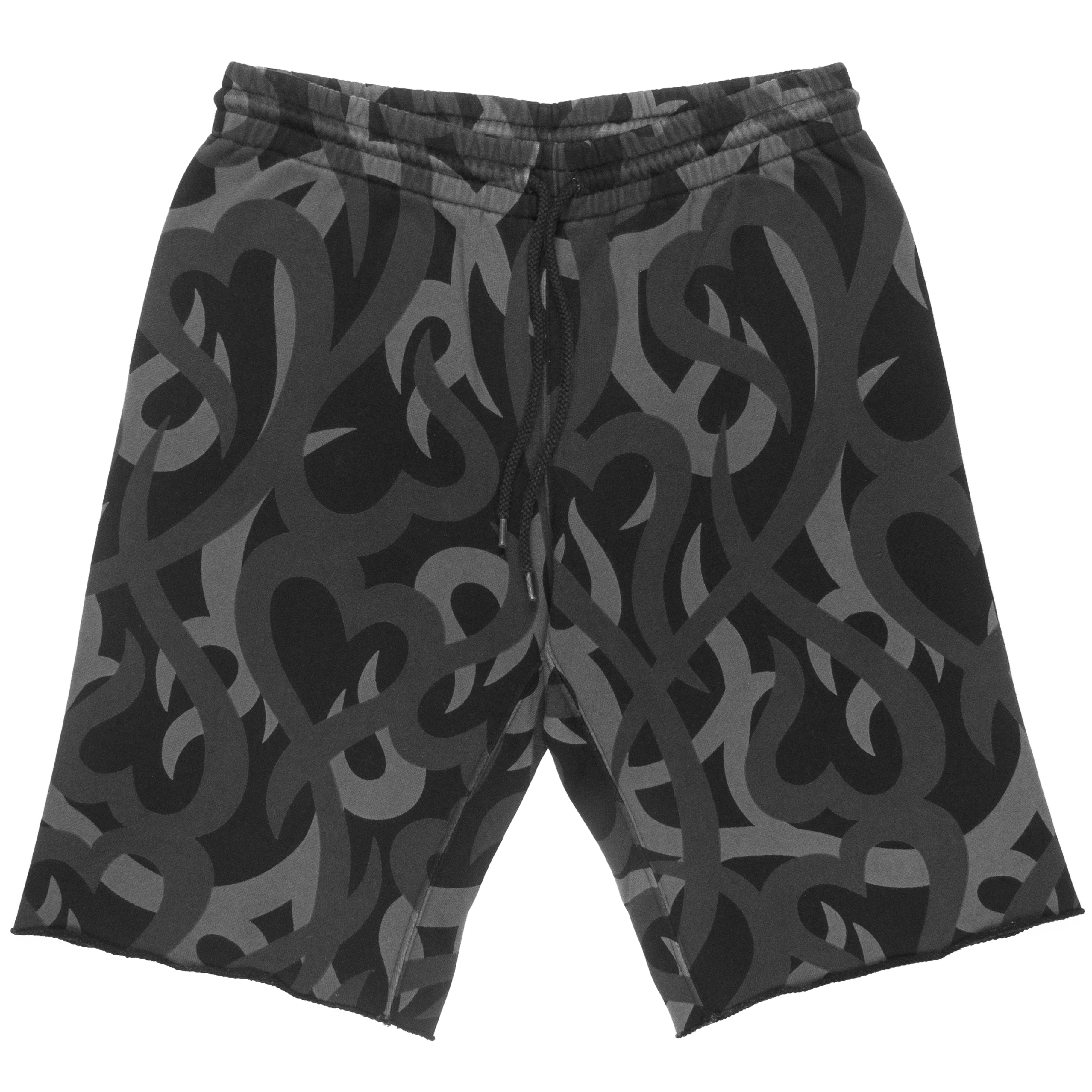 Number (N)ine Tribal Heart Camo Shorts - AW04 