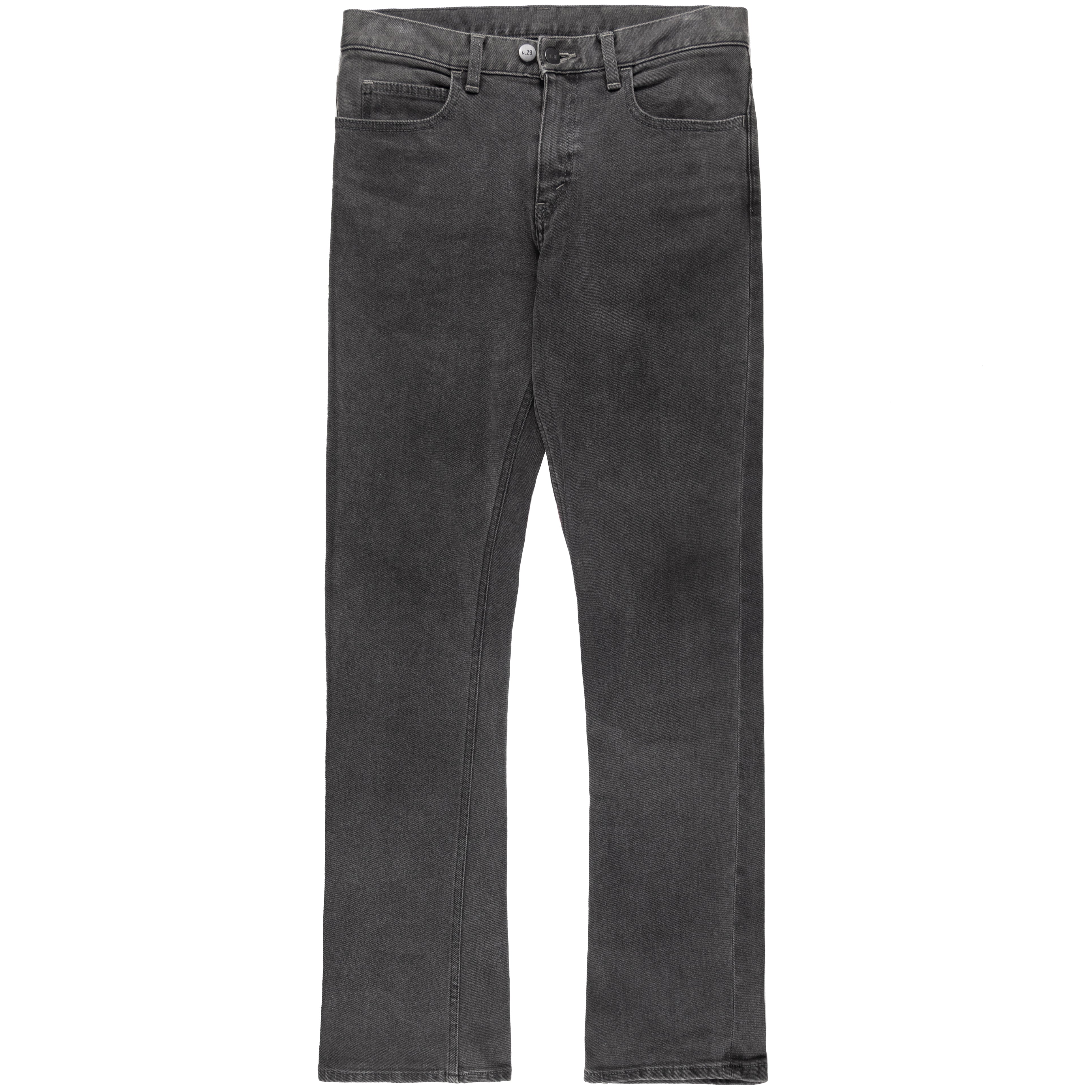 N.Hoolywood Ash Black Skinny Flared Denim - SILVER LEAGUE