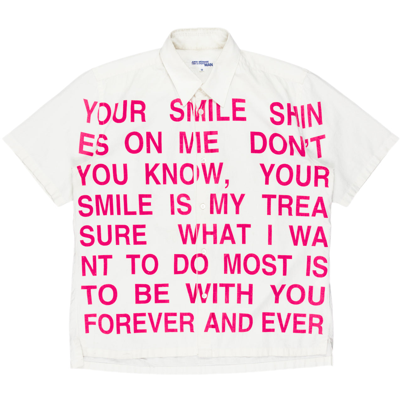 Junya Watanabe "Smile" Poem Button Up - SS02