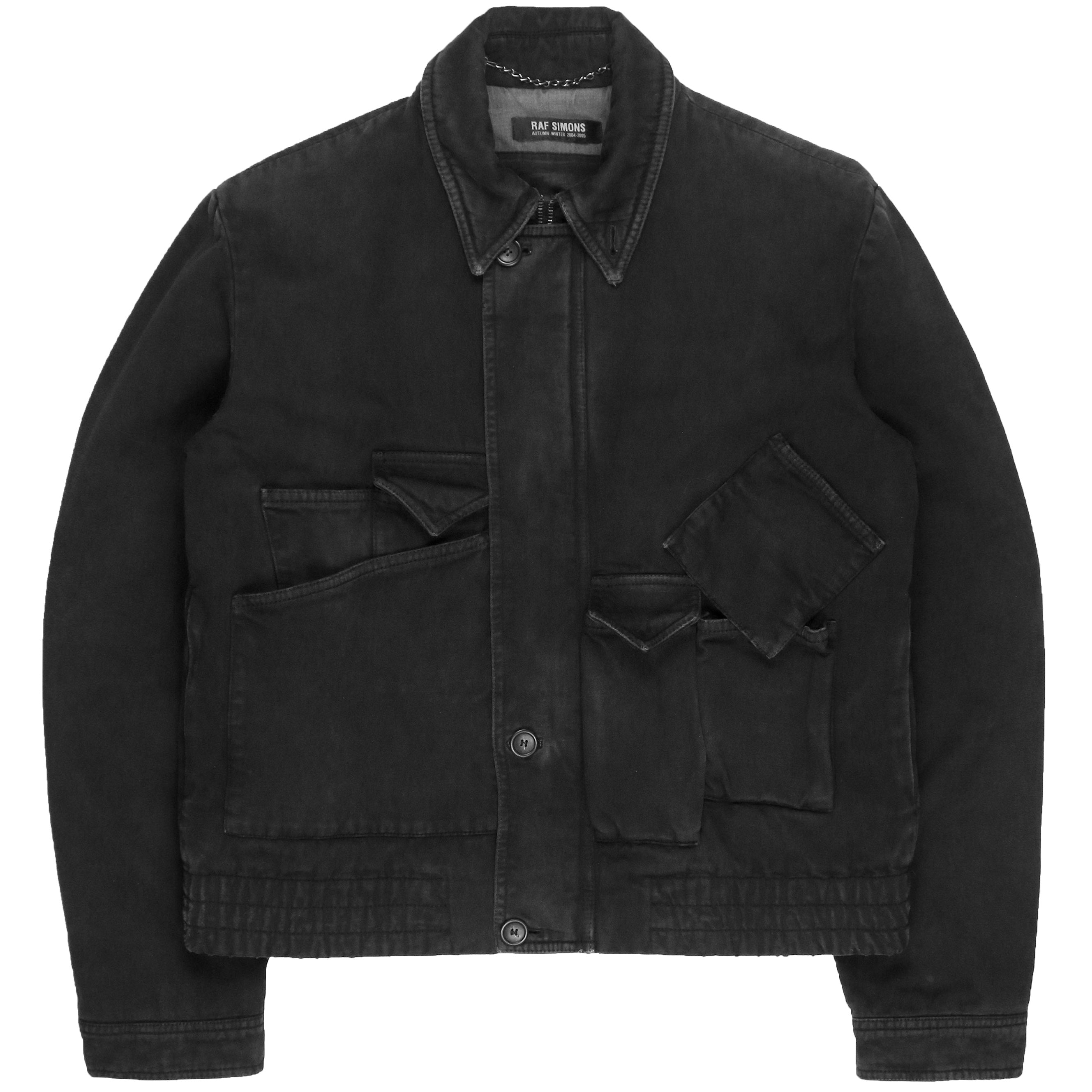 Raf Simons Sculptural Multi-Pocket Work Jacket - AW04 “Waves”