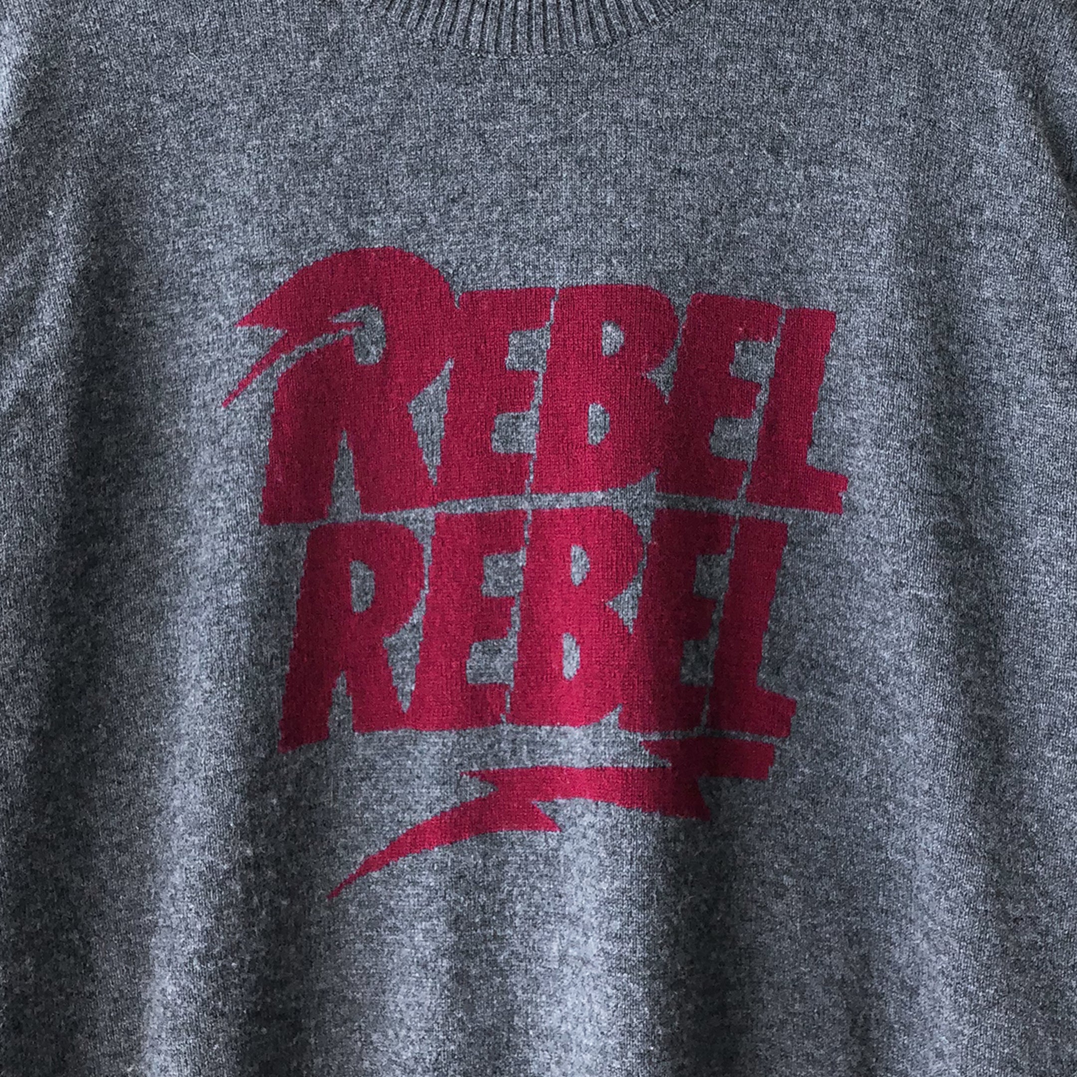 Undercover David Bowie Rebel Rebel Crewneck Sweater - AW15 