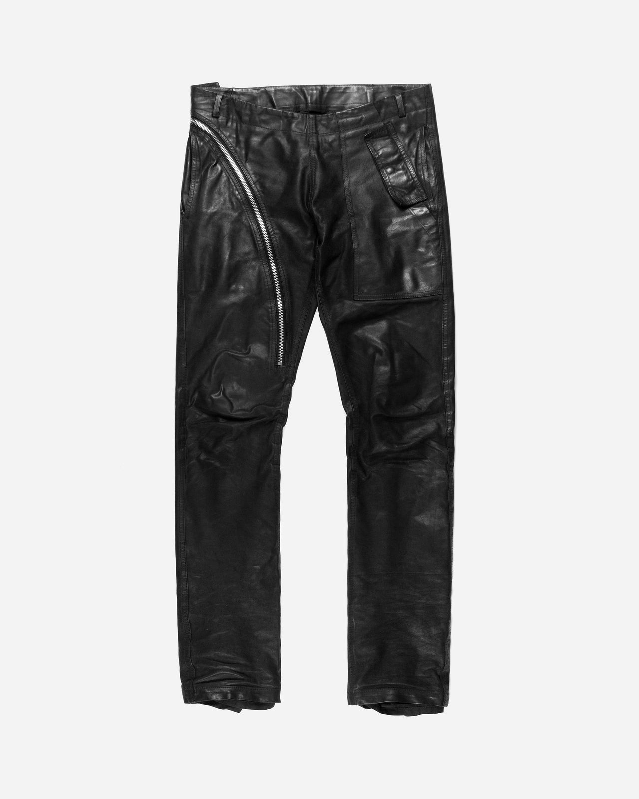 Rick Owens Leather Aircut Jeans - SS15 “Faun”