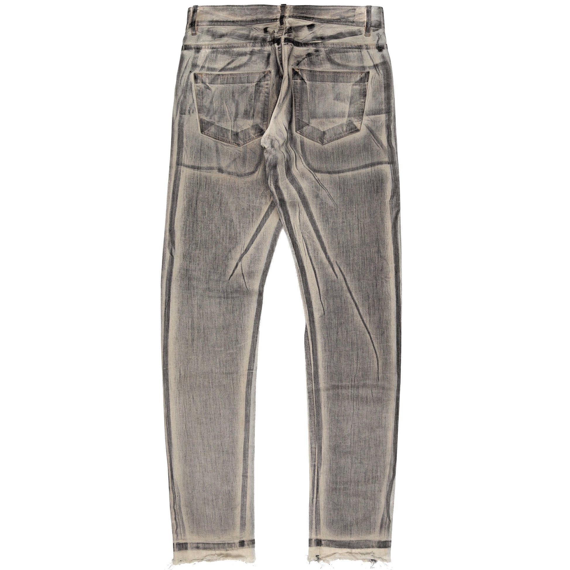 Rick Owens Sand Waxed Denim Jeans - SS10 