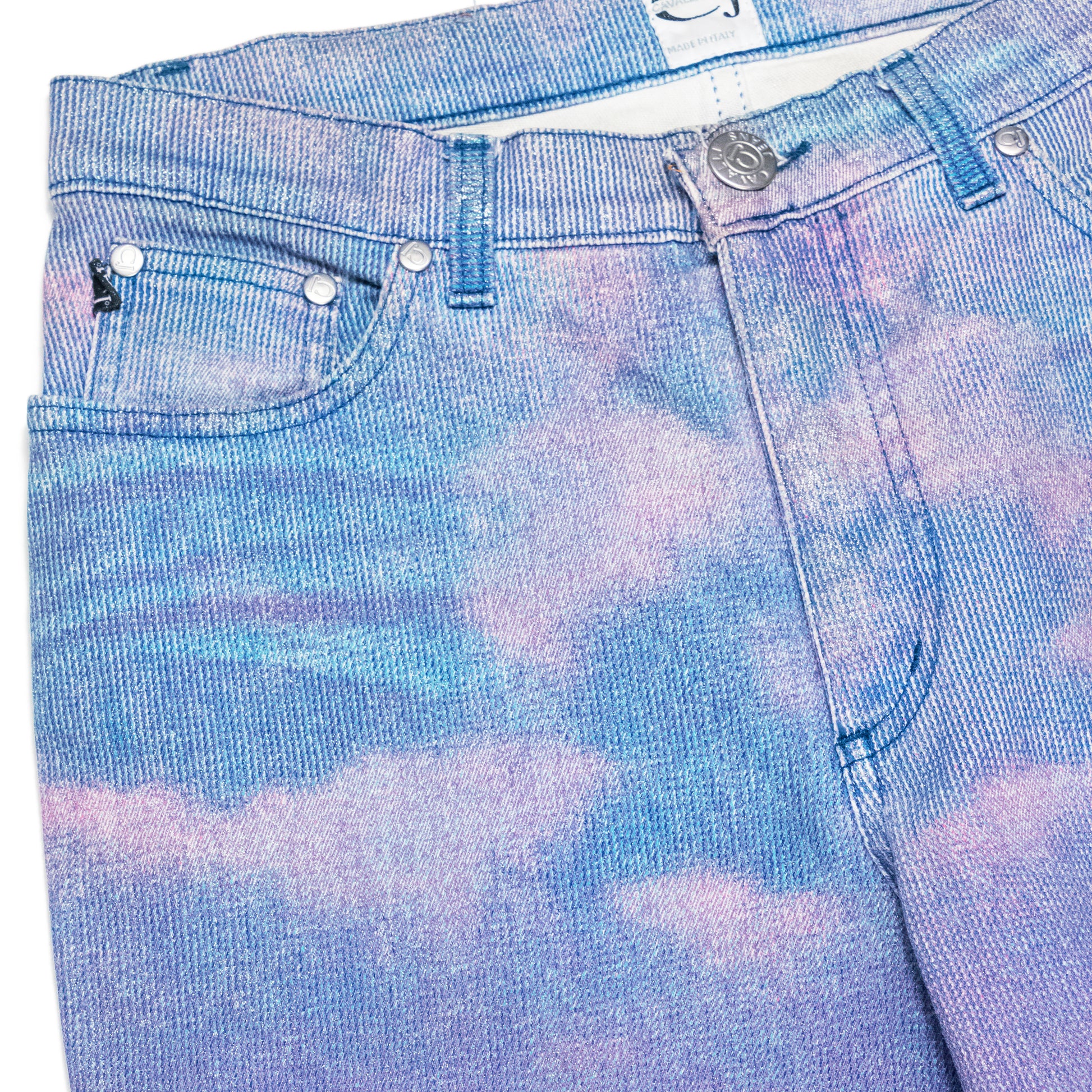 Cavalli Painted Glitter Jeans - SILVER LEAGUE