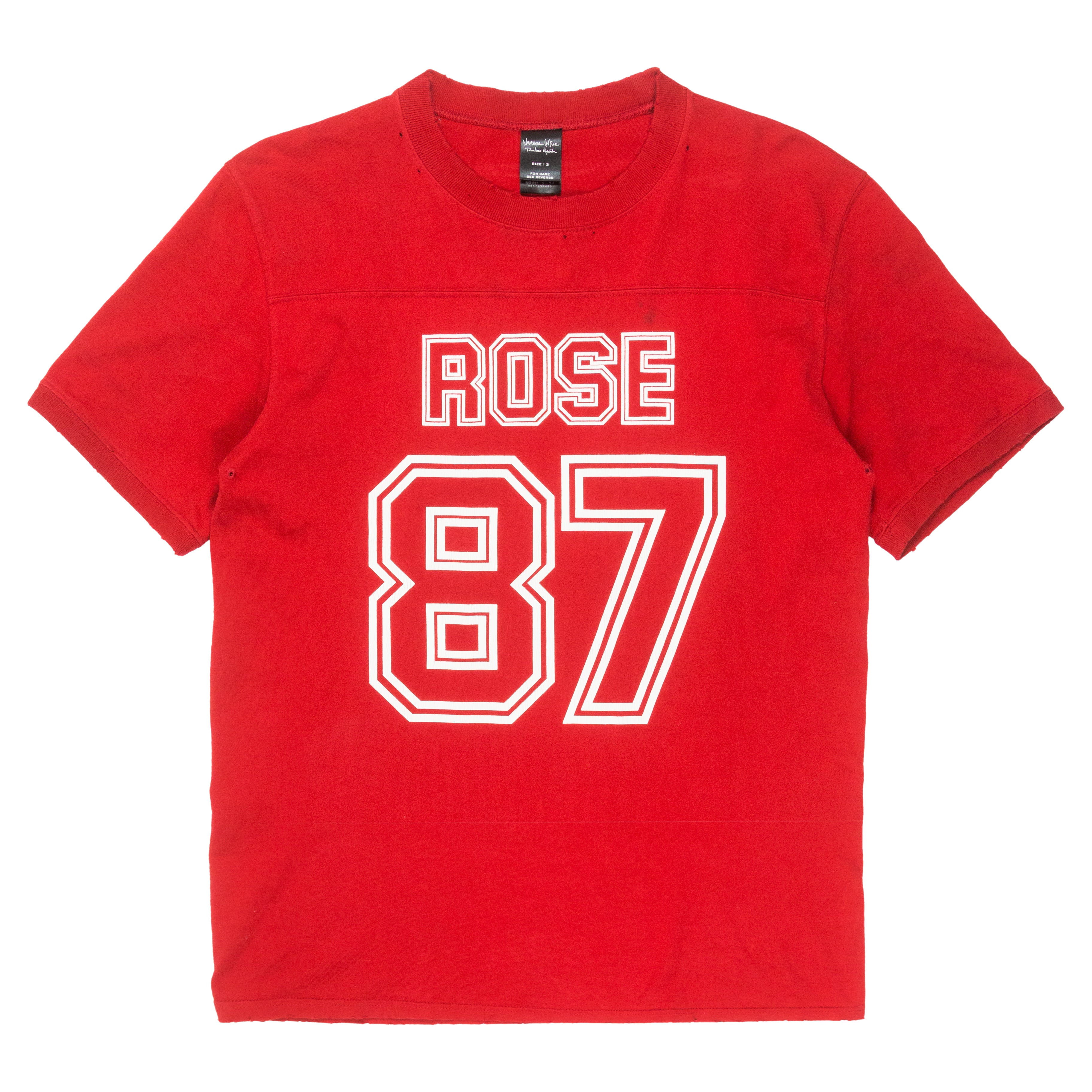 NUMBER (N)ine フットボールシャツ Tシャツ ROSE 87-