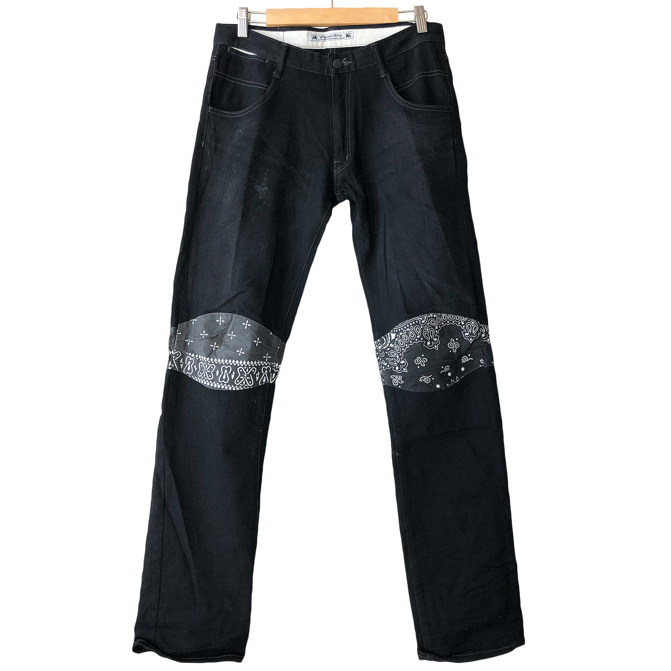 Sasquatchfabrix. Black Bandana Denim - SILVER LEAGUE