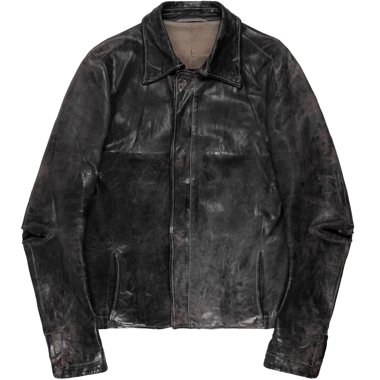Carol Christian Poell Heavy Calf Leather Jacket  LM/2398 VIT/PTC-29 - SS08 “Off-Scene”