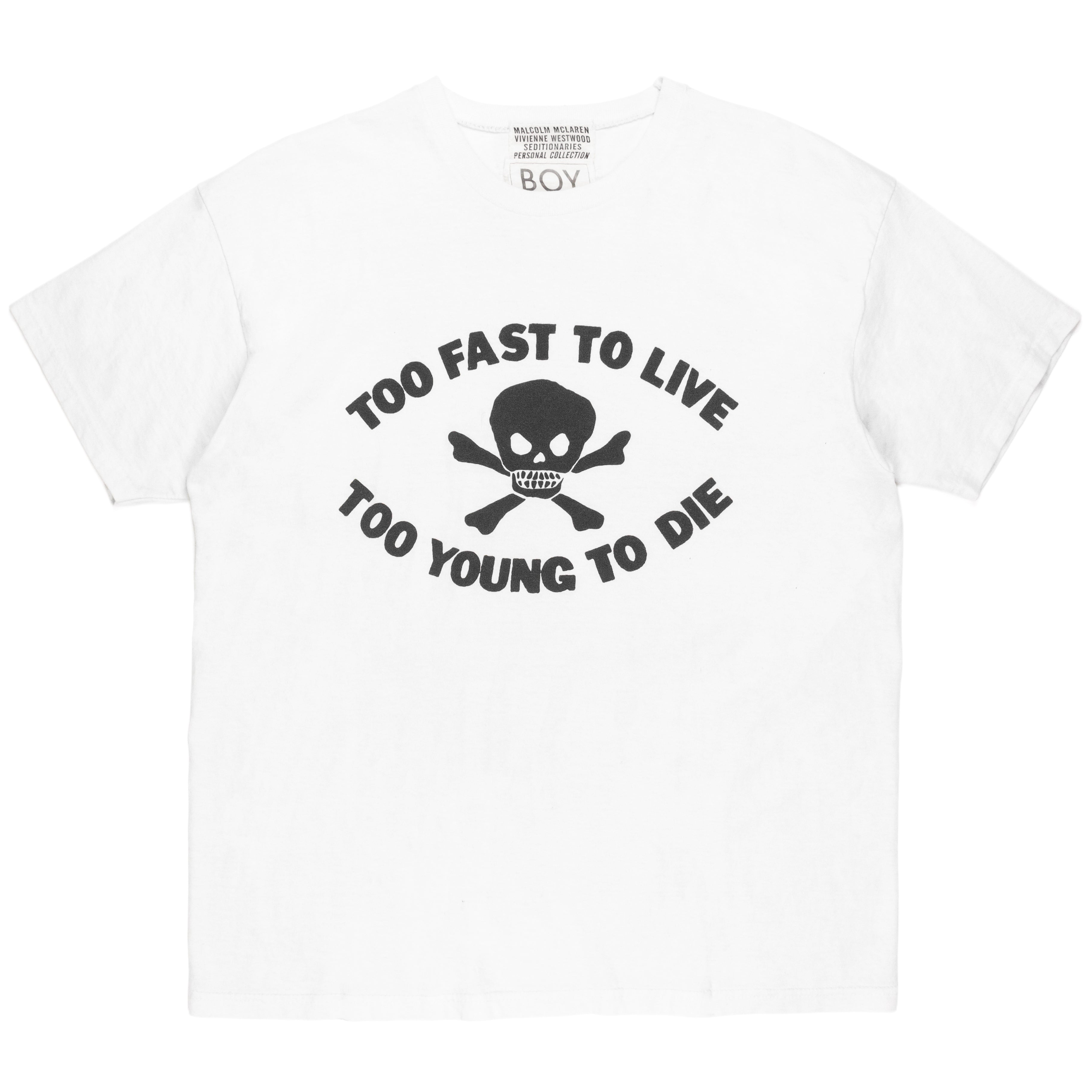 Seditionaries Too Fast To Live Tee - Early '80s BOY London Era