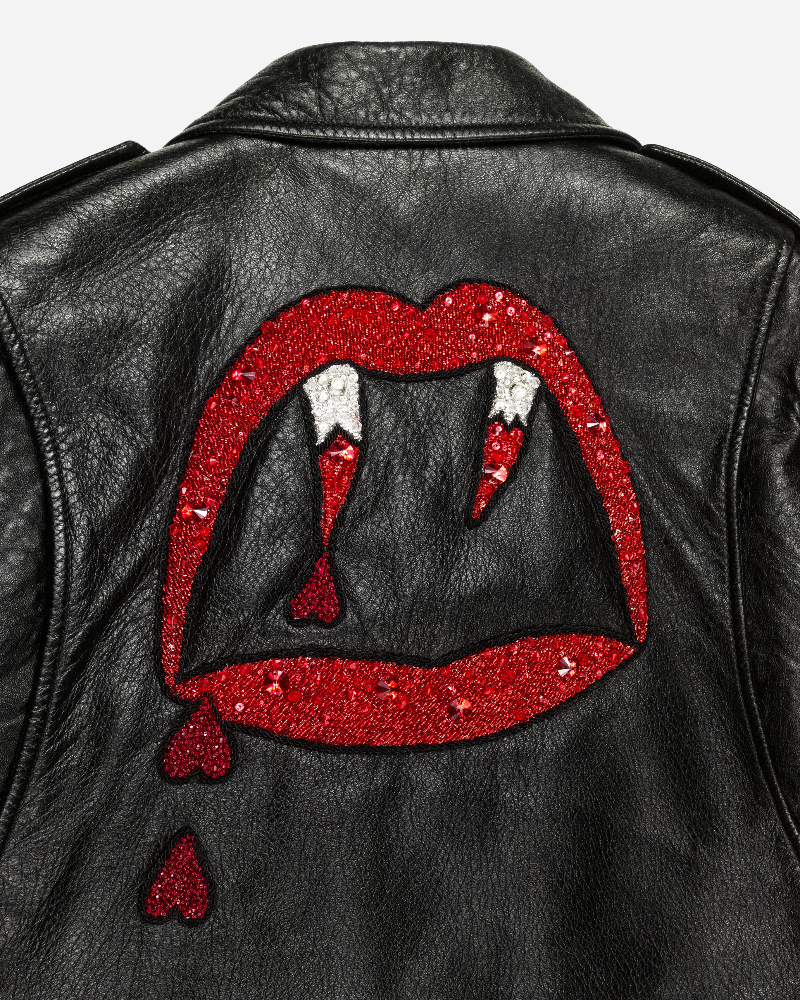 Saint laurent leather 2025 jacket blood luster