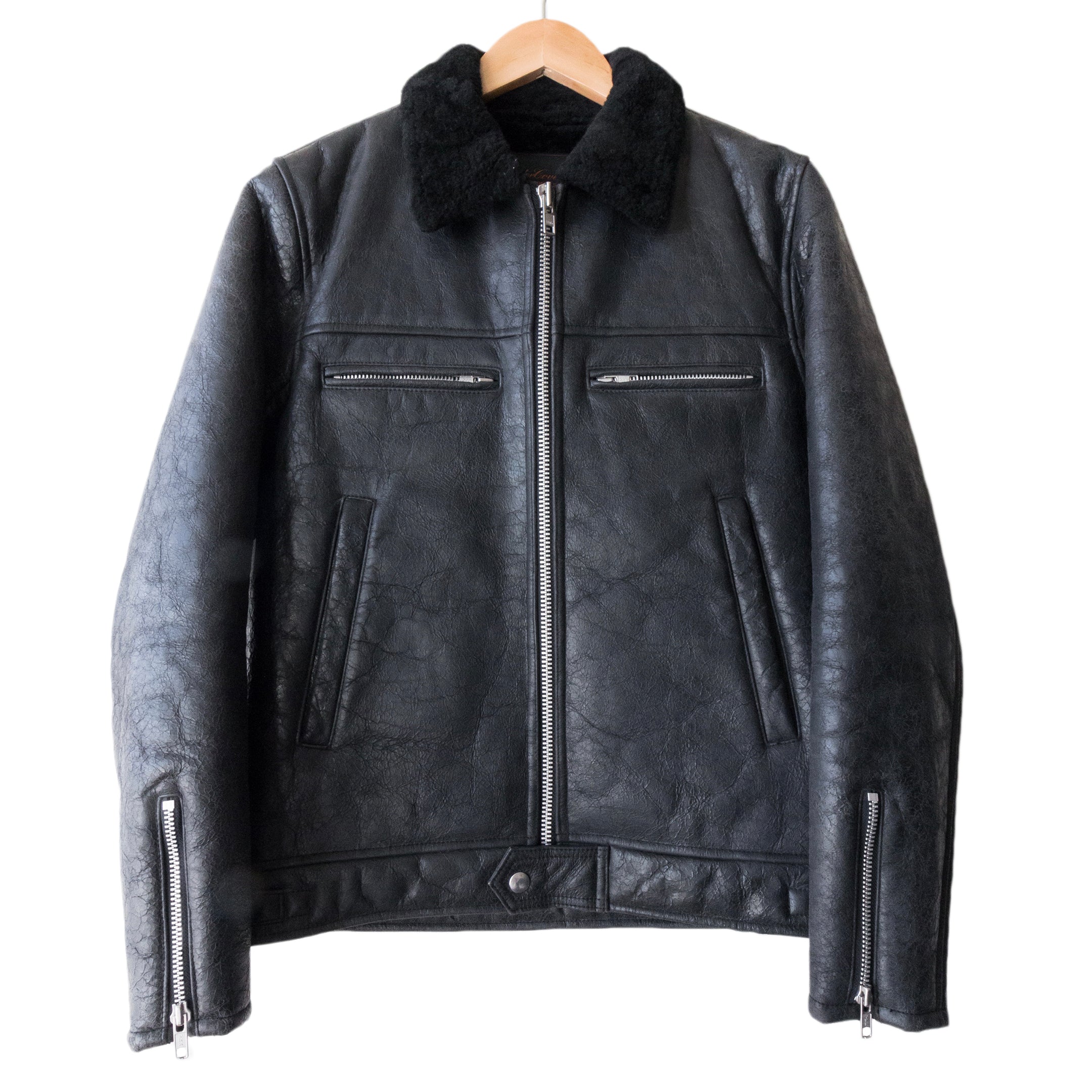 Undercover Cracked Shearling Jacket - AW02 