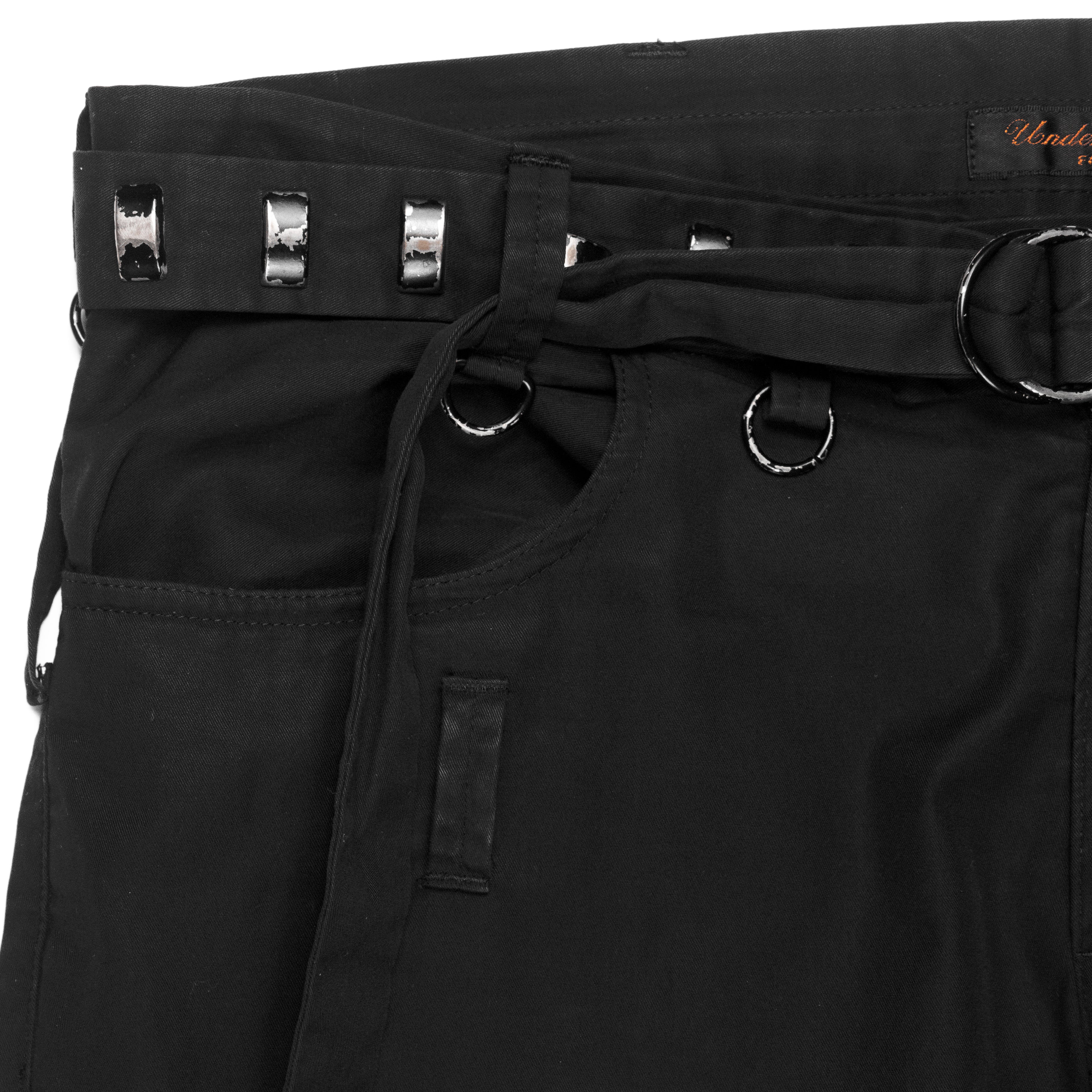 Undercover Studded Belt Trousers - SS06 “T” - SILVER LEAGUE