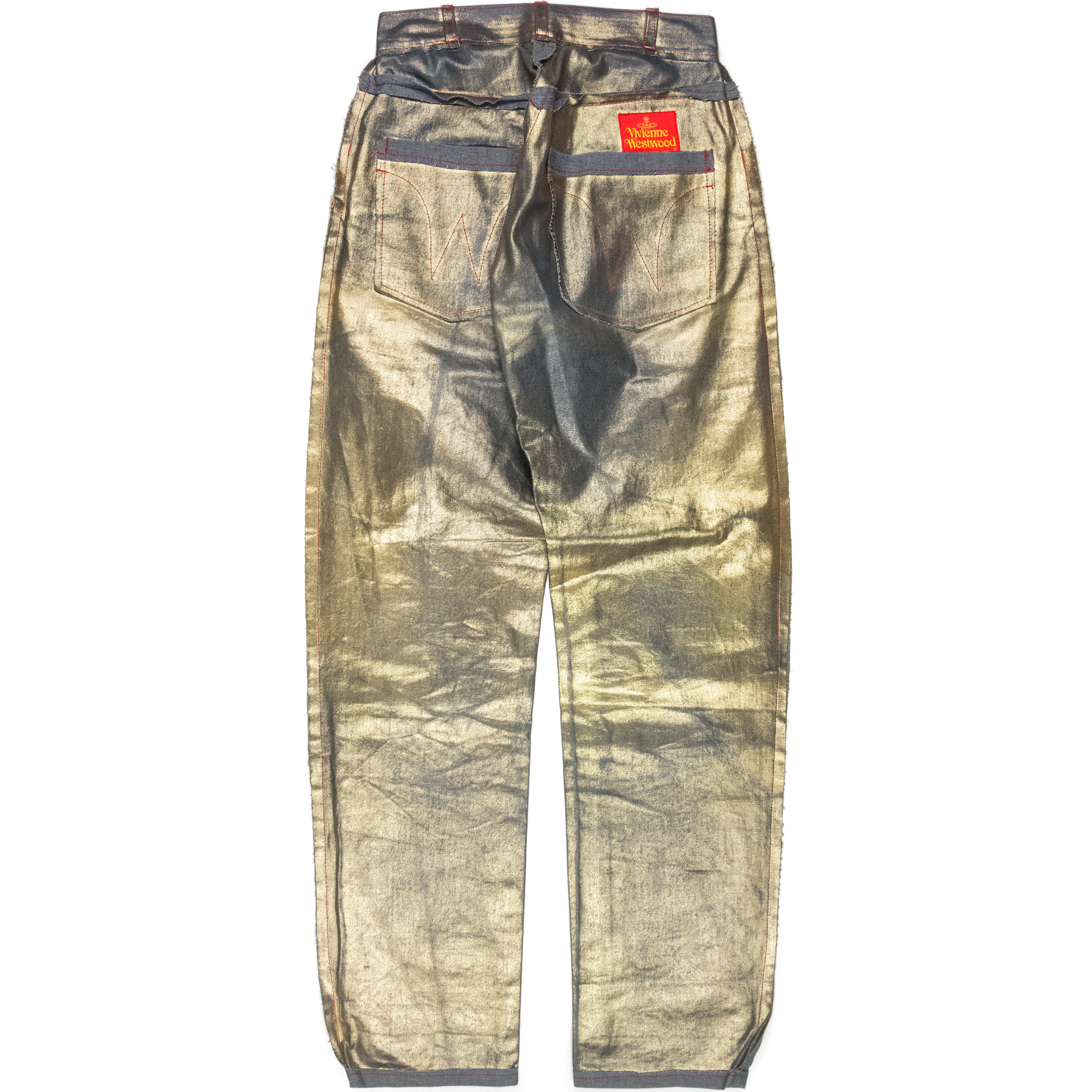 Vivienne Westwood Semi-Finished Metallic Gold Denim - AW92 