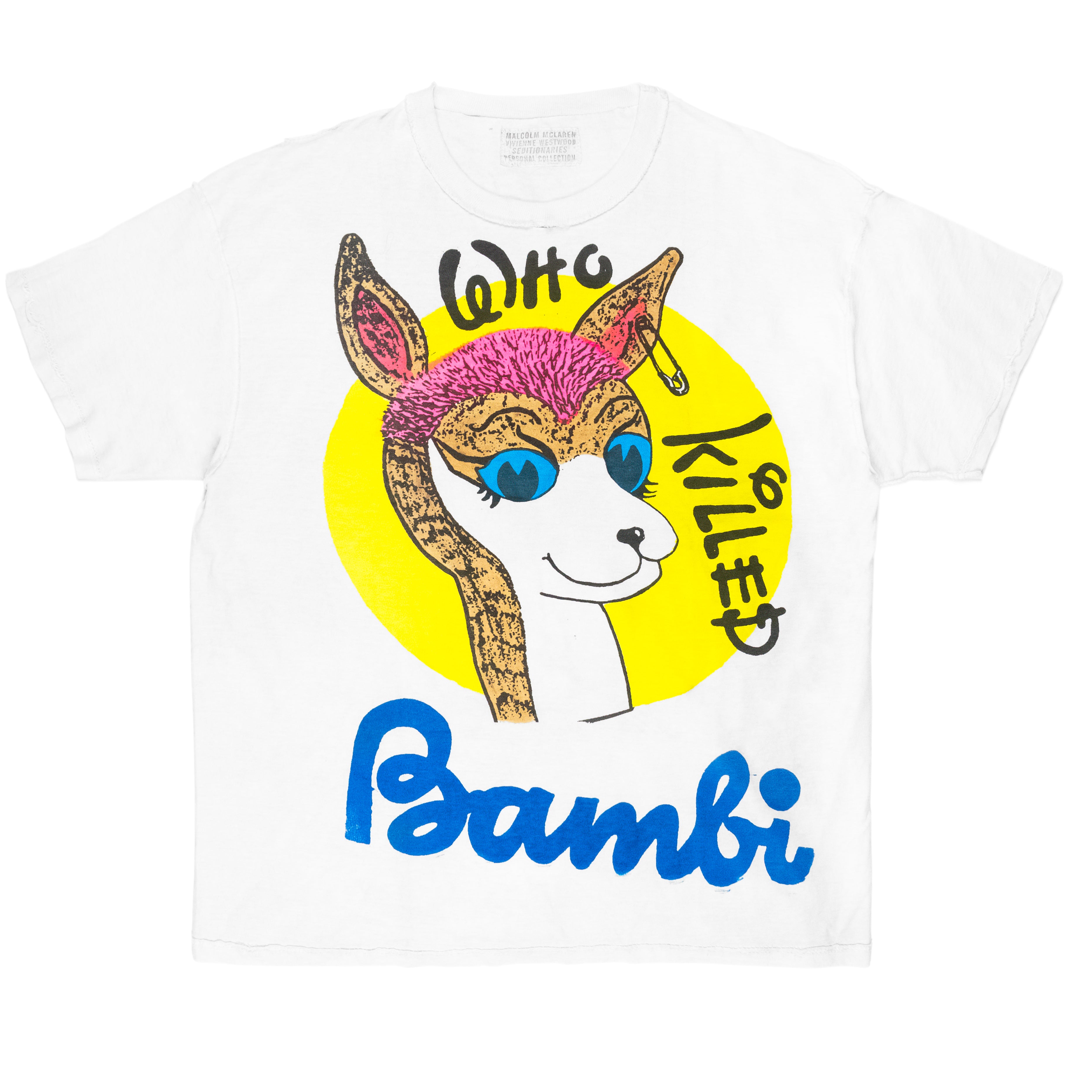 Seditionaries Who Killed Bambi Tee Shirt - 1970s - SILVER LEAGUE