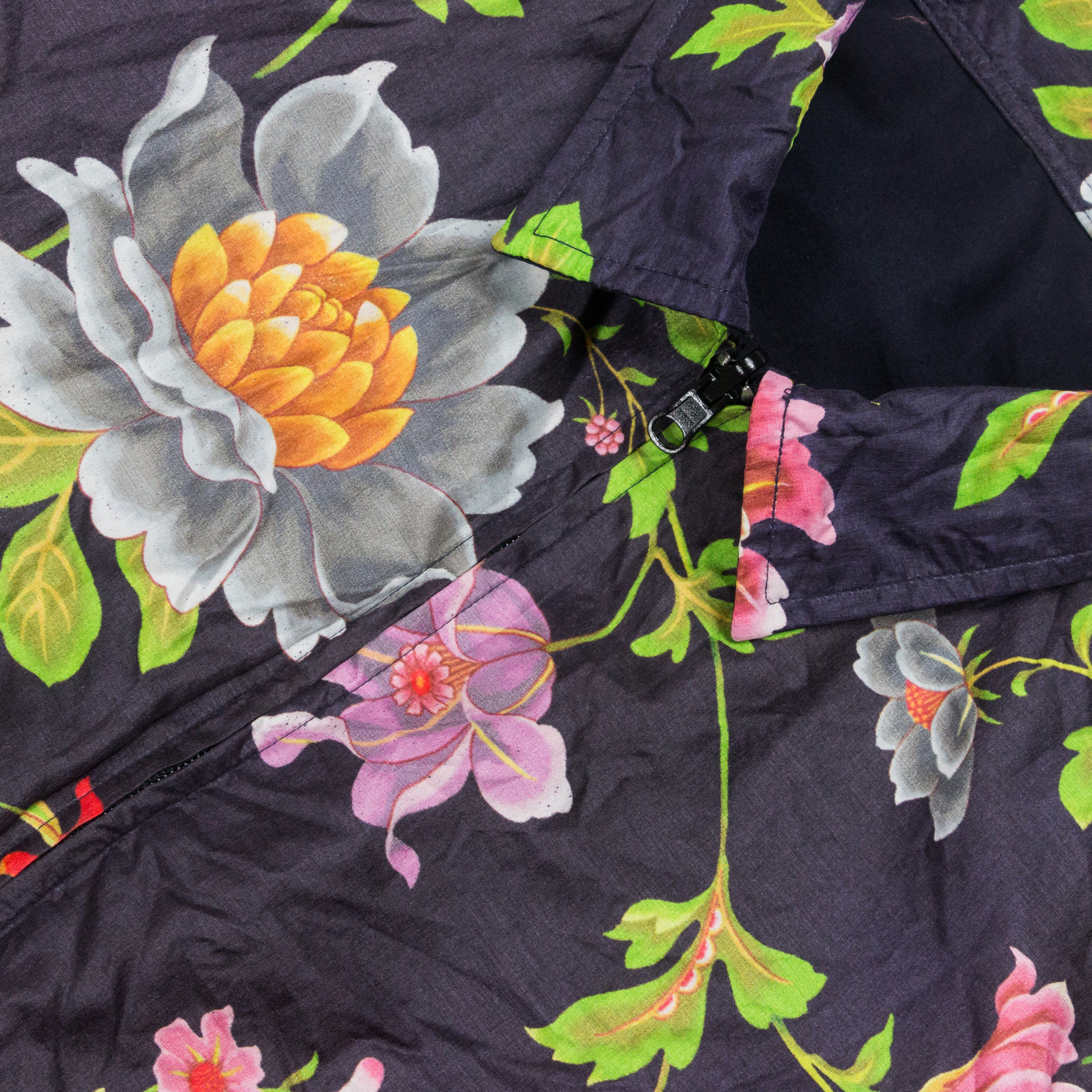 Yohji Yamamoto Y's For Men Reversible Floral Work Jacket - SILVER